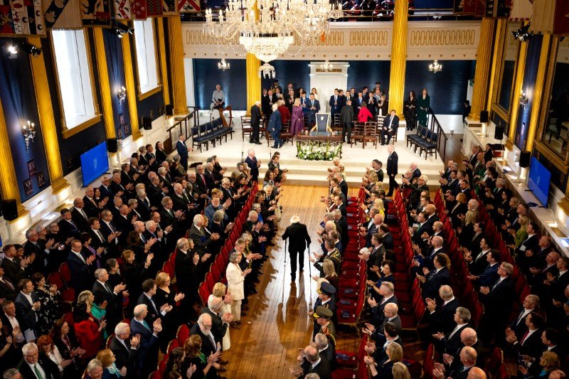 Inauguration of President Catherine Connolly at Dublin Castle,Dublin.